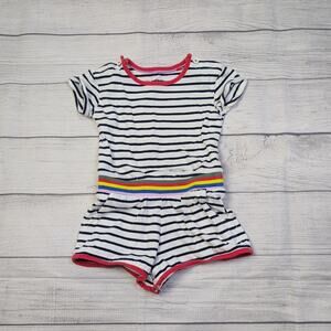 2/3 Mini Boden Striped Shortie Romper